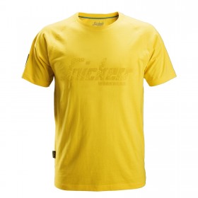 T-Shirt con logo di Snickers giallo