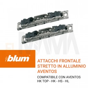 Attacchi per frontali in alluminio stretti AVENTO HK HS HL